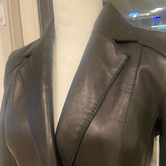 Marc New York Black Leather Jacket. New w/o tags. - Picture 6 of 9